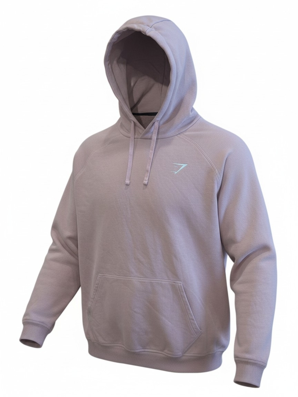 Gymshark Womens Light Pink Hooded Sweatshirt Oversized Gym Workout Gear Size XXL - Picture 2 of 6